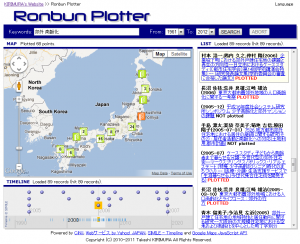 Ronbun Plotterの画面